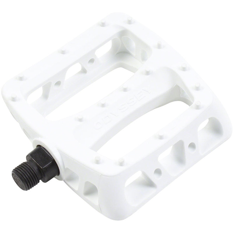 Odyssey Twisted PC Pedals – Platform Composite/Plastic 9/16″ White