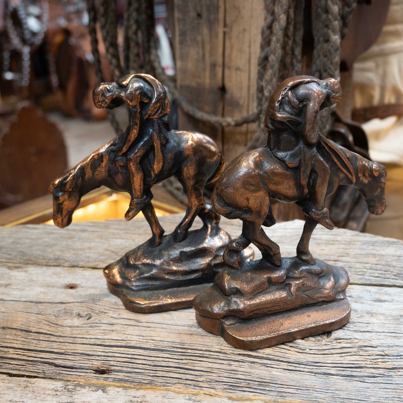 Vintage End of Trail Bookends