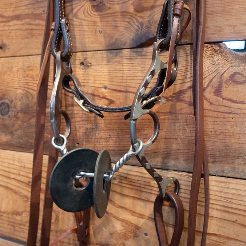 Classic Equine Twisted Dogbone Bridle Rig