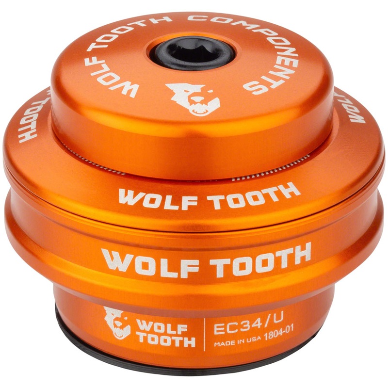 Wolf Tooth Premium Headset – EC34/28.6 Upper 16mm Stack Orange