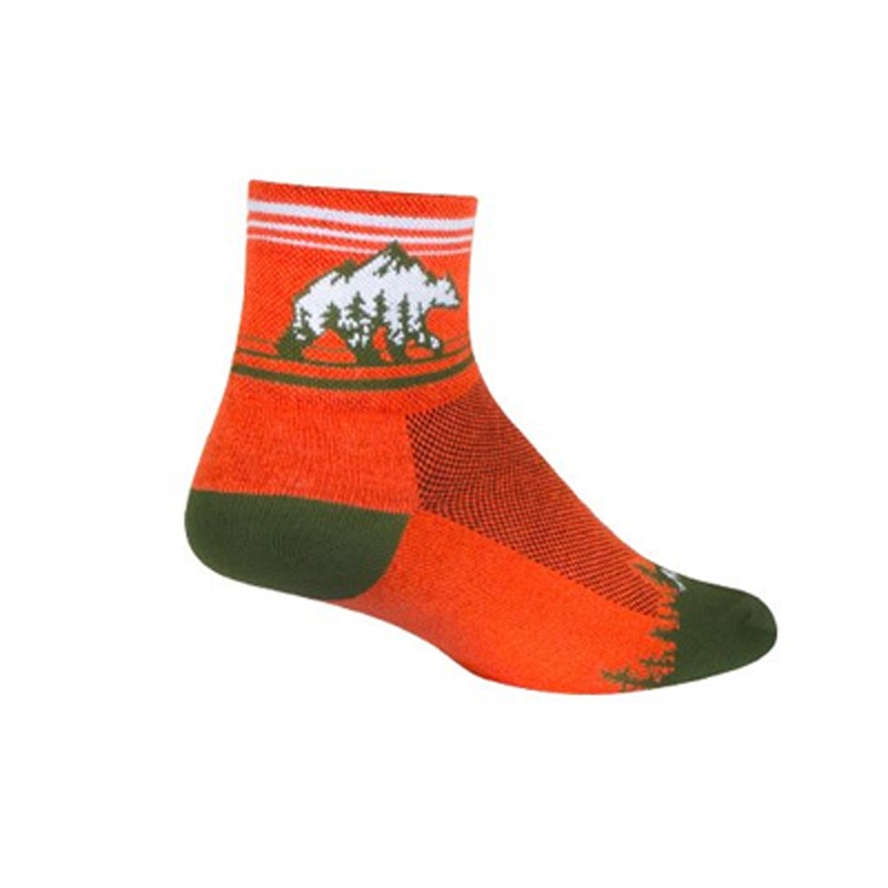 Bear 3″ Classic Socks Red