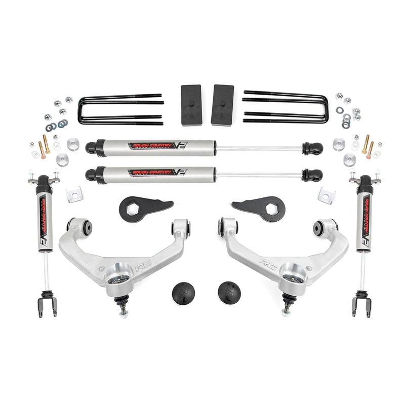 Rough Country | 3.5 Inch Lift Kit | V2 | w/ Overloads | Chevy/GMC 2500HD/3500HD (11-19) | 97570