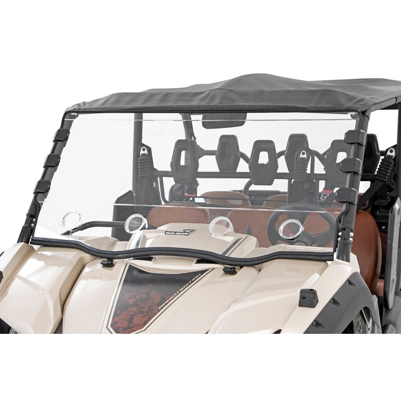 Rough Country | Vented Full Windshield | Scratch Resistant | Yamaha Viking 700  | 98242040