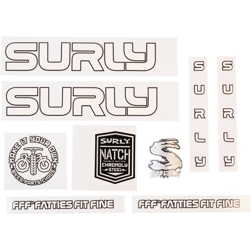 Surly Intergalactic Decal Set – White