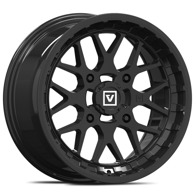 V03 15X7 +25MM 4X110 GLOSS BLACK