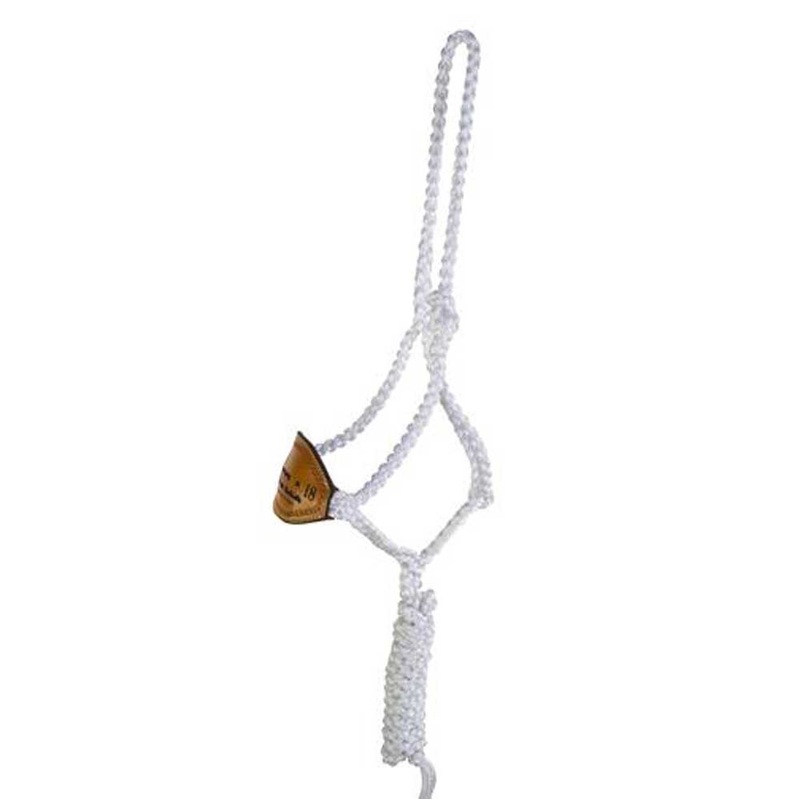 Trophy Bronc Nose Nylon Halter #31 Black/White