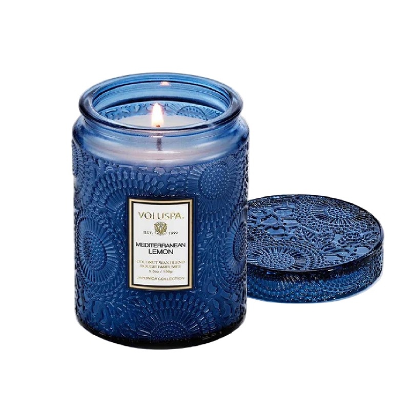 Voluspa Mediterranean Lemon Small Jar Candle
