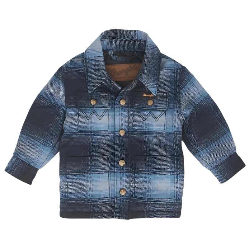 Wrangler Baby Boy’s Quilt Lined Flannel Shirt Jacket