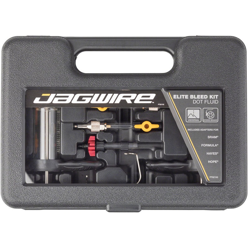 Jagwire Elite DOT Bleed Kit includes SRAM Avid Formula Hayes Hope Adapters