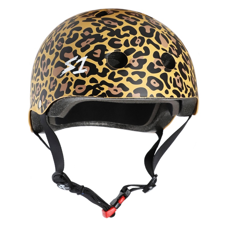 S1 Mini Lifer Helmet – Tan Leopard Print Matte