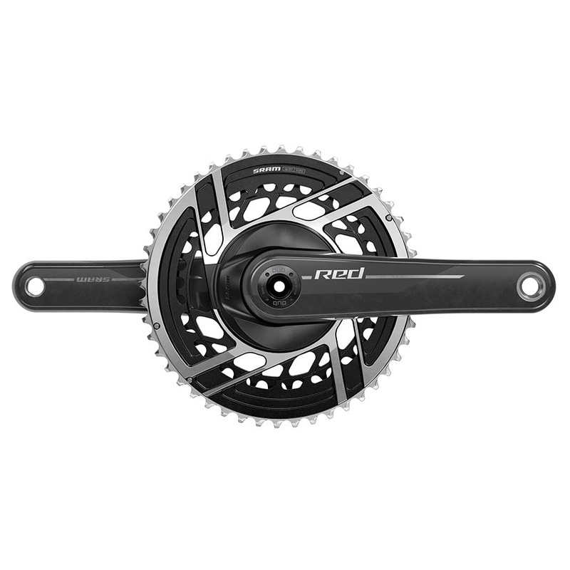 SRAM RED Crankset – 160mm 2x 12-Speed 46/33t 8-Bolt Direct Mount DUB Spindle Interface Natural Carbon E1