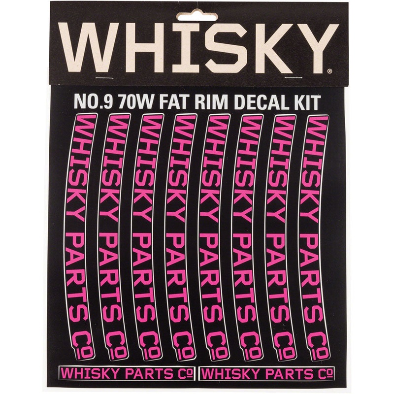 WHISKY 70w Rim Decal Kit for 2 Rims Magenta