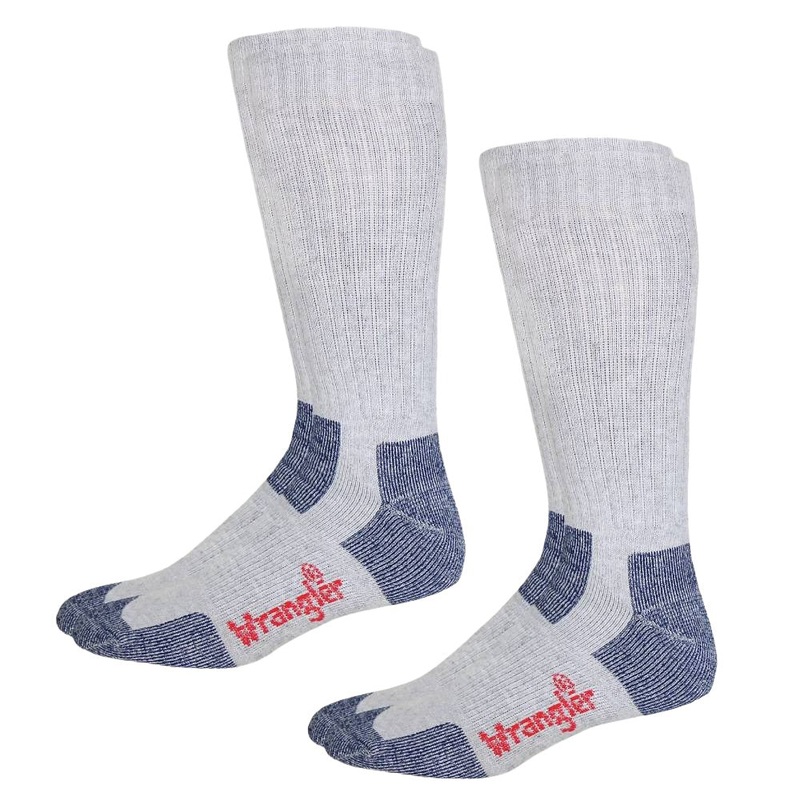 Wrangler Men’s Riggs Workwear Steel Toe Boot Sock – 2 Pack