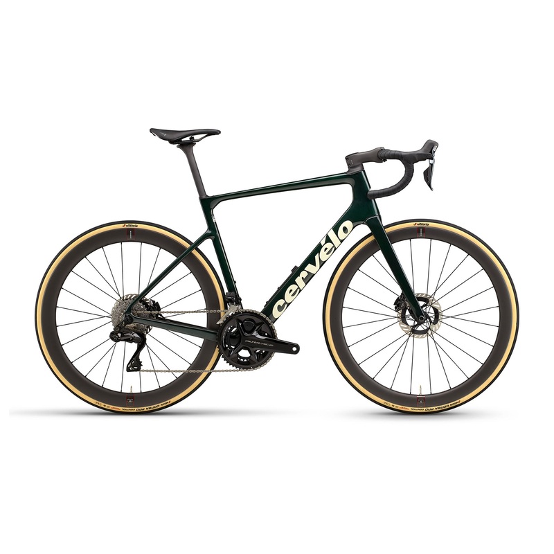 Cervelo Caledonia-5 Dura-Ace Di2 Bike Emerald / Cream