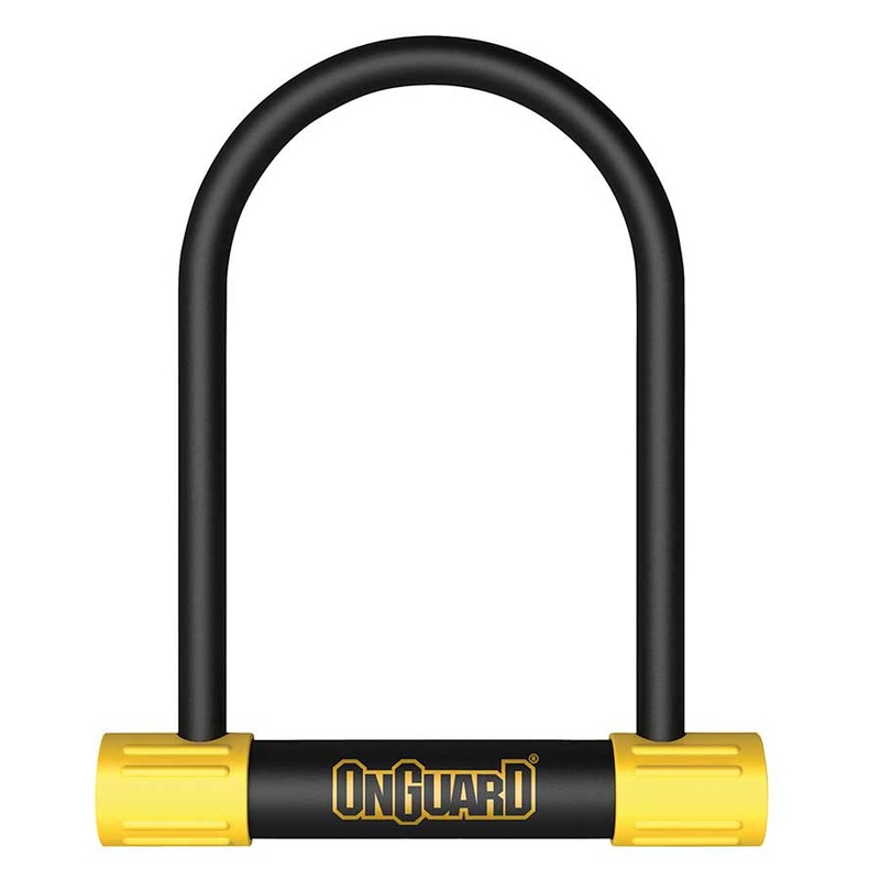 OnGuard BullDog Series U-Lock – 4.5 x 9″ Keyed Black/Yellow Includes bracket