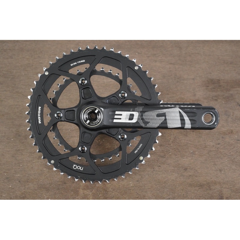 170mm 52/36T BB30 Rotor 3D NoQ Road Crankset