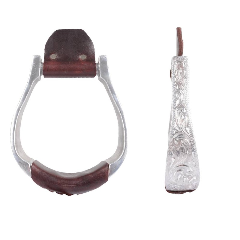 Martin Hand Engraved Oxbow Aluminum Stirrup