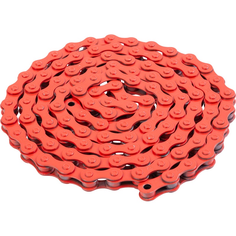 Odyssey Bluebird Chain – Single Speed 1/2″ x 1/8″ 112 Links Red