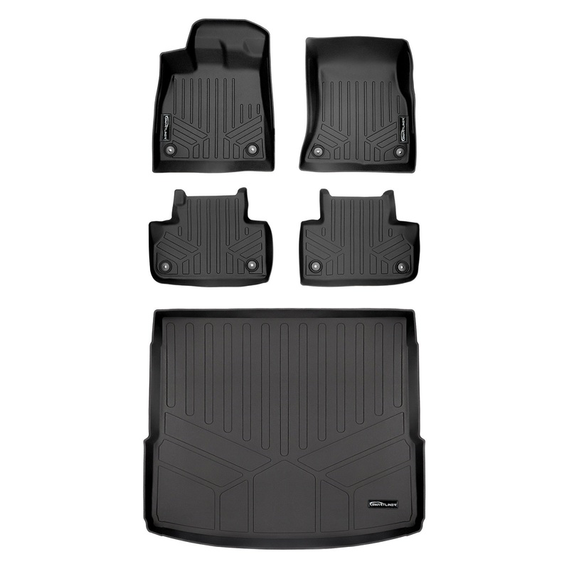 SMARTLINER Custom Fit Floor Liners For 2018-2025 Audi Q5 / SQ5 (Non-Hybrid Models) Black
