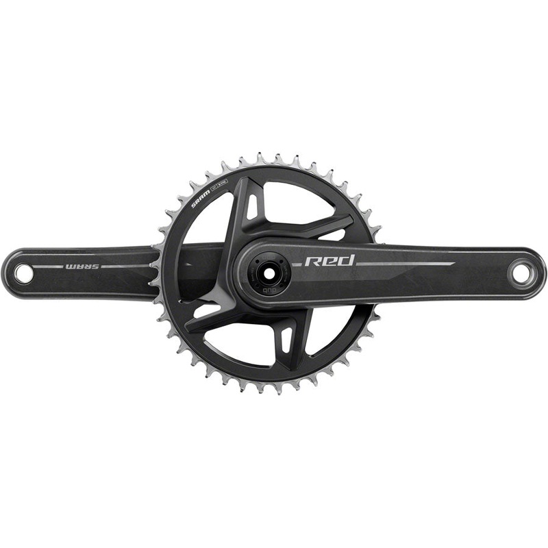 SRAM RED 1x XPLR Wide Crankset – 175mm, 13-Speed, 40t, 8-Bolt Direct Mount, DUB Spindle, Natural Carbon, E1