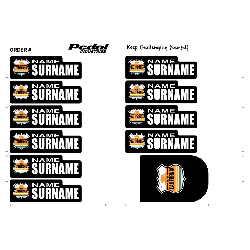 Team California Juniors 2024 ID Sticker Bikes & Gear