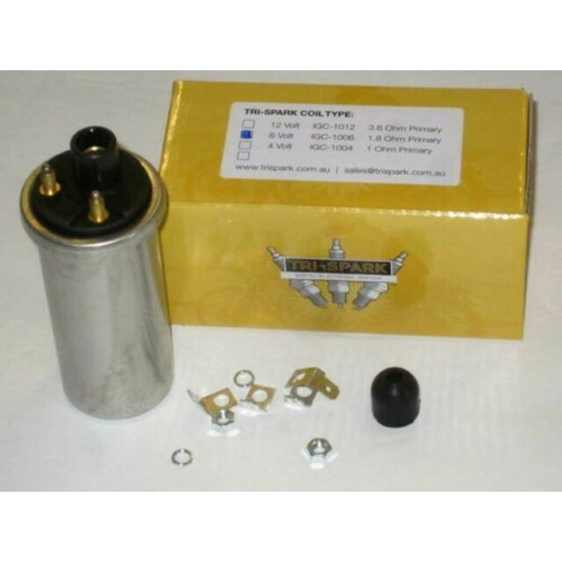 Tri-Spark 6V coil 6 volt ignition coil 40mm Lucas # 45275 Triumph Norton BSA