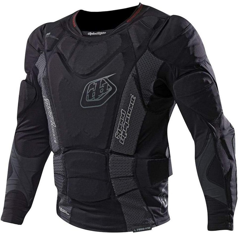Troy Lee Designs Youth 7855 Upper Protection Long Sleeve Race Shirt – Black