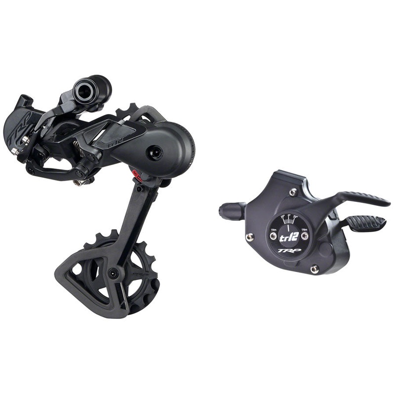 TRP TR12 Rear Derailleur and Shifter Kit – Black