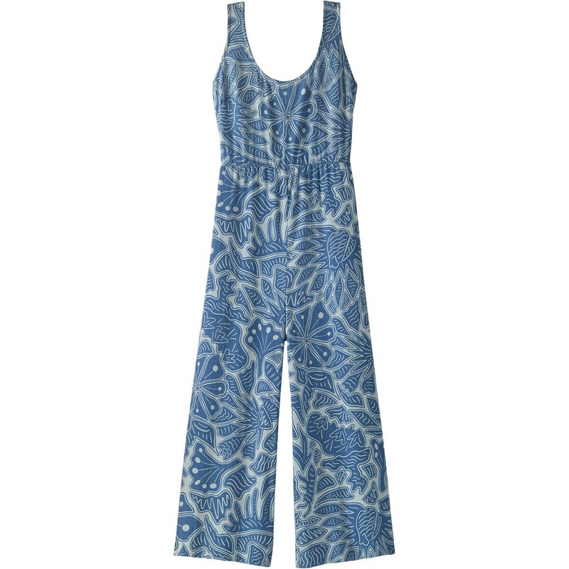 Women’s Garden Island Jumpsuit Bees and Flowers: Thermal Blue