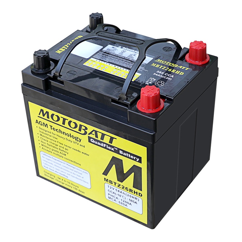 MBTZ26RHD Sealed Factory-Activated Powersports Battery  Heavy Duty AGM