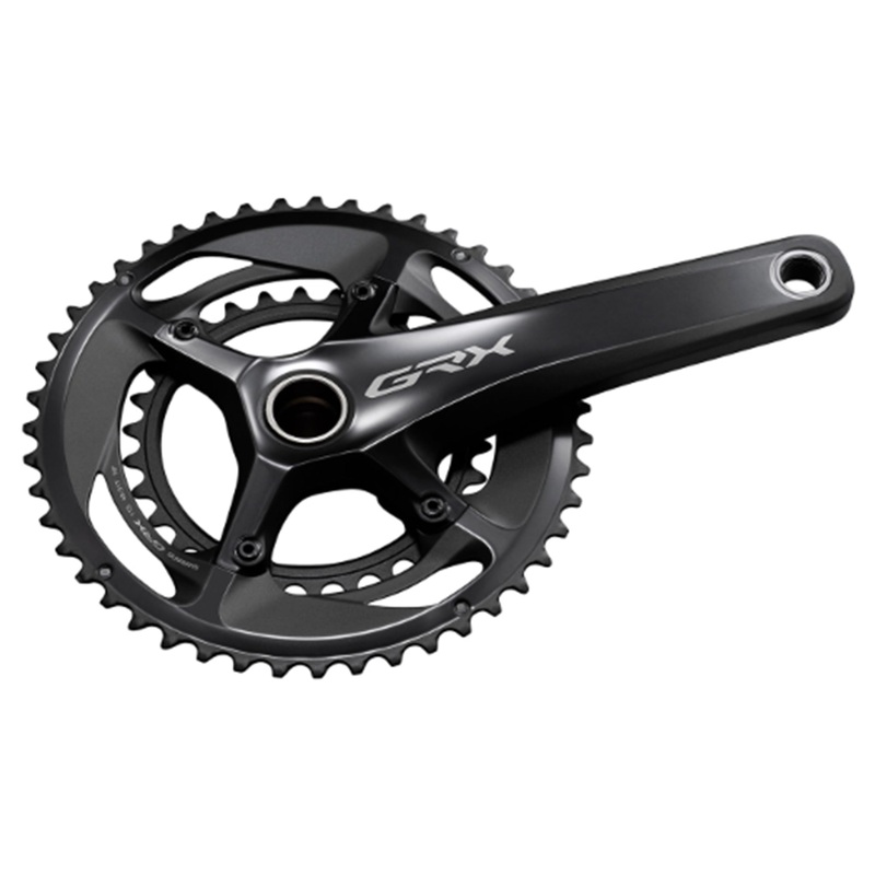 Shimano GRX FC-RX810 2×11 Speed Crankset – 68-70mm Shell – 24mm – Four Bolt – 110-80 BCD Asymmetric Shimano – 170mm – Black – 48-31T – 46.9mm Chainline