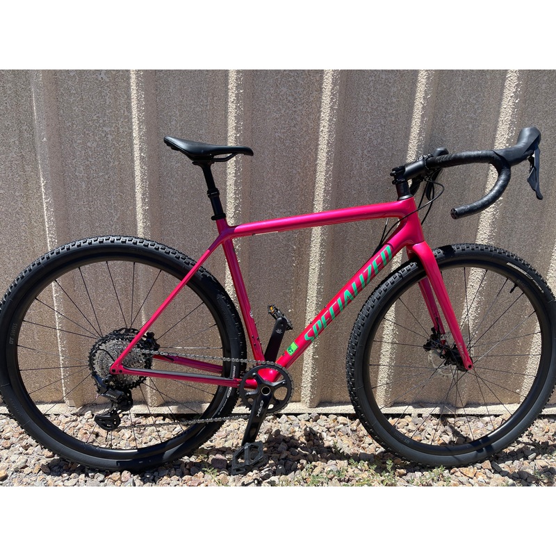 CRUX COMP VIVPNK/EGRN 54 with DROPPER POST