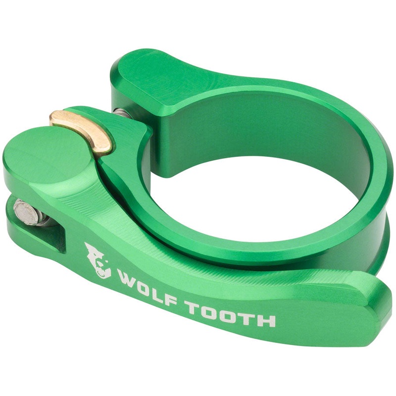 Wolf Tooth Components Quick Release Seatpost Clamp – 31.8mm QR Green