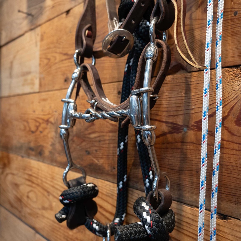 CHS Twisted DL Snaffle Gag Bridle Rig