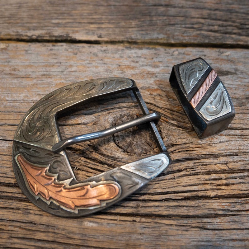 Scribner 2 Pc. Copper Leaf Buckle