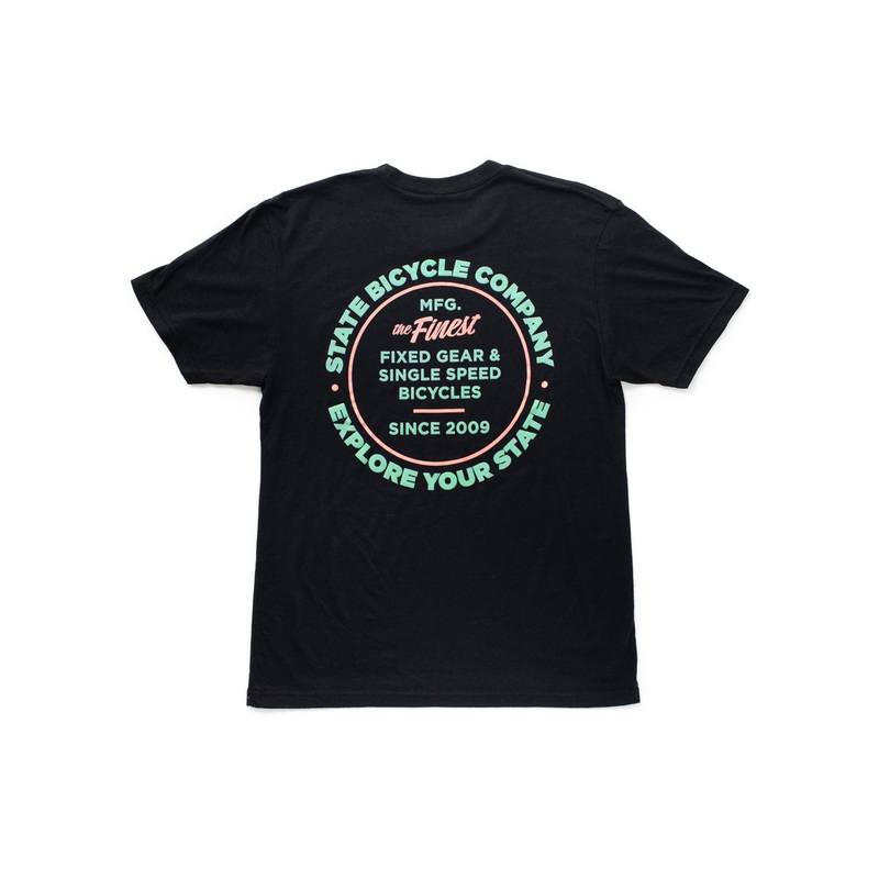 State Bicycle Co. – “Manufacturing The Finest” – Premium T-Shirt (“Miami Vice”)