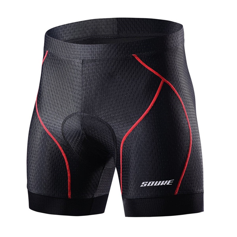 Men’s 4D Padded Cycling Underwear Shorts-PS6018-Red