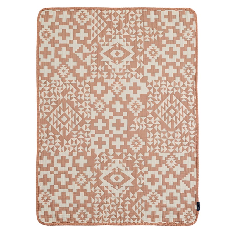 Pendleton Blue Ridge Baby Blanket – Pink/Cream