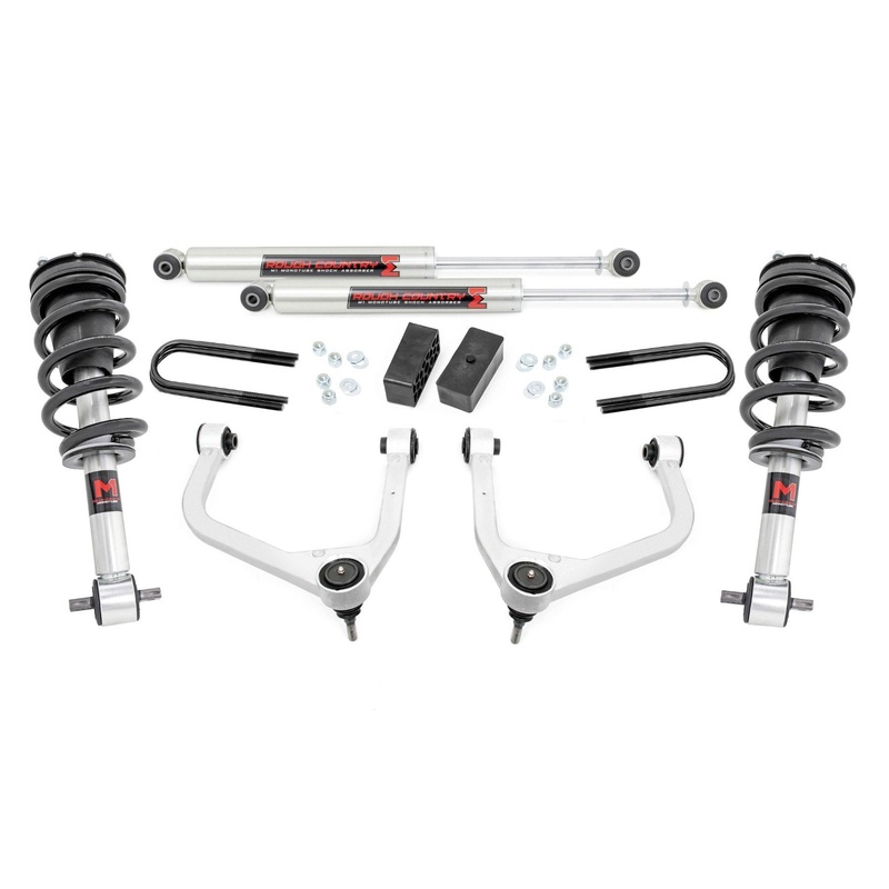 Rough Country | 3.5 Inch Lift Kit | Mono Leaf Rear | M1 Struts/M1 | GMC Sierra 1500 (25-26) | 28840_A