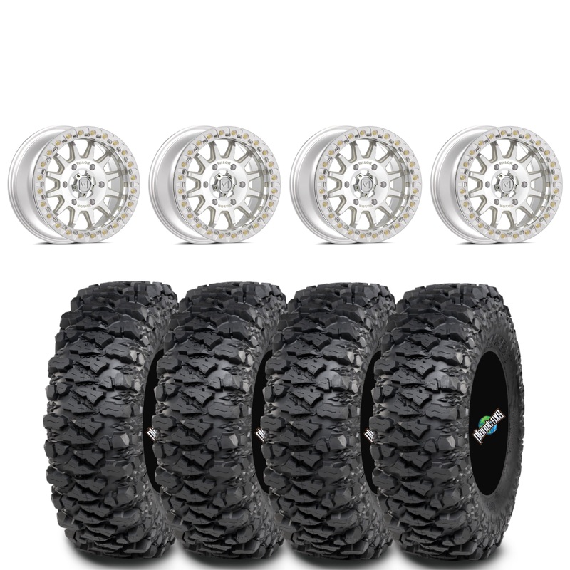 Valor Offroad V09 Raw Machined beadlock on ITP Savage XT | 5/4.5