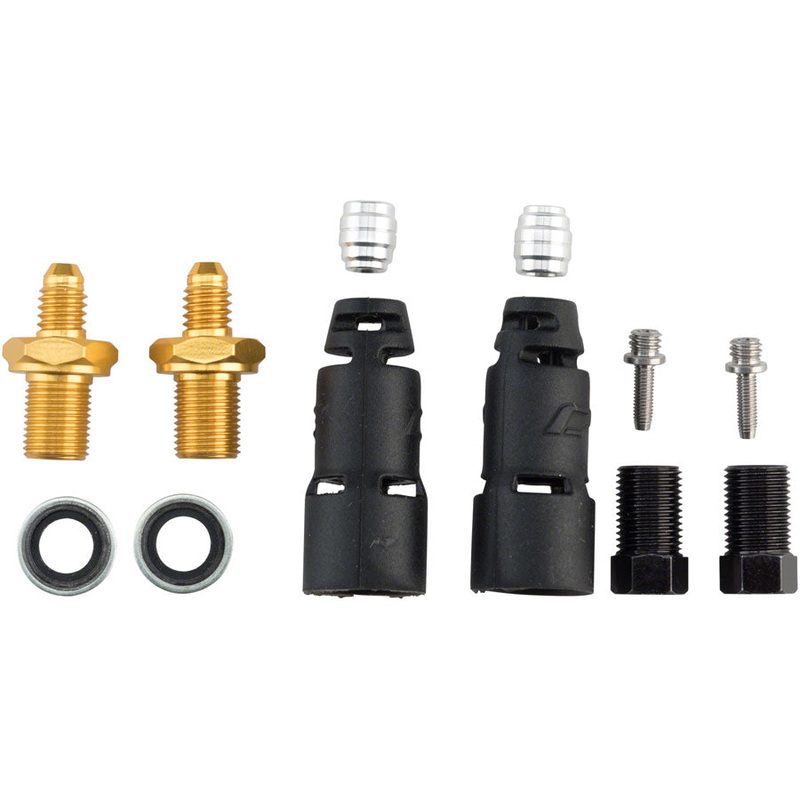 Jagwire Pro Quick-Fit Adapters for Hydraulic Hose – Fits SRAM Guide and Level, and Avid Code, DB, Elixir, and Juicy