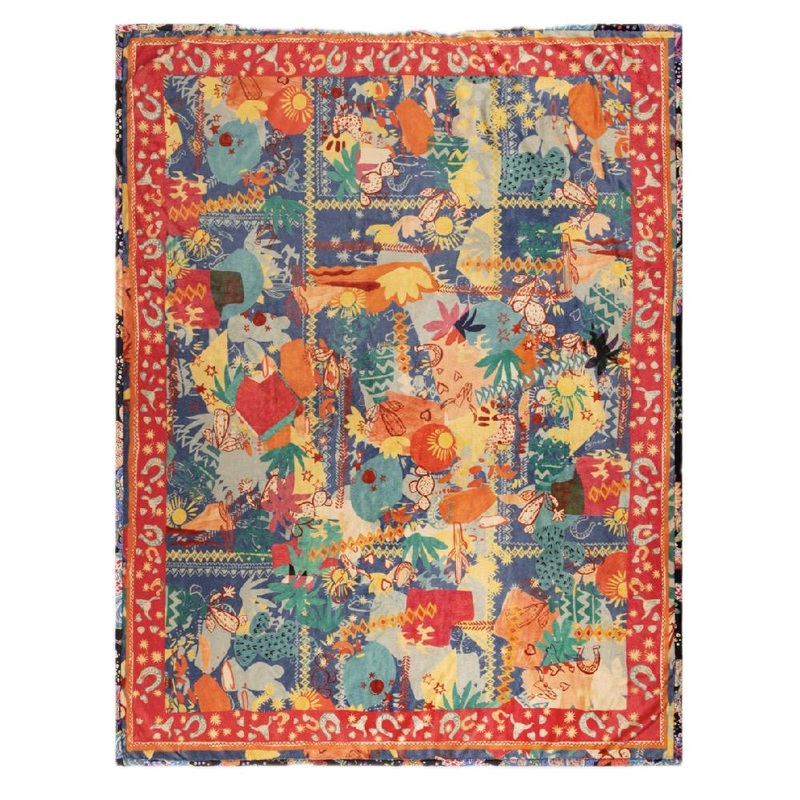 Johnny Was Liberty Scarf Travel Blanket