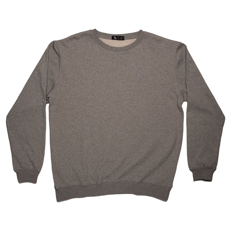 Title Crewneck Sweater – M – Heather Grey
