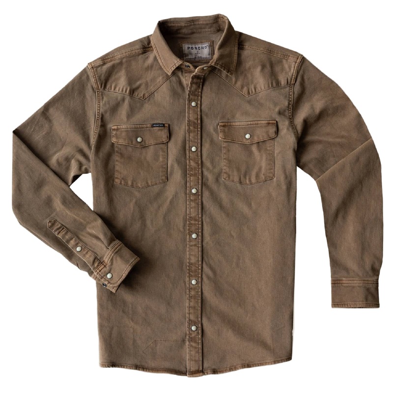Poncho The Cotulla Western Denim Shirt