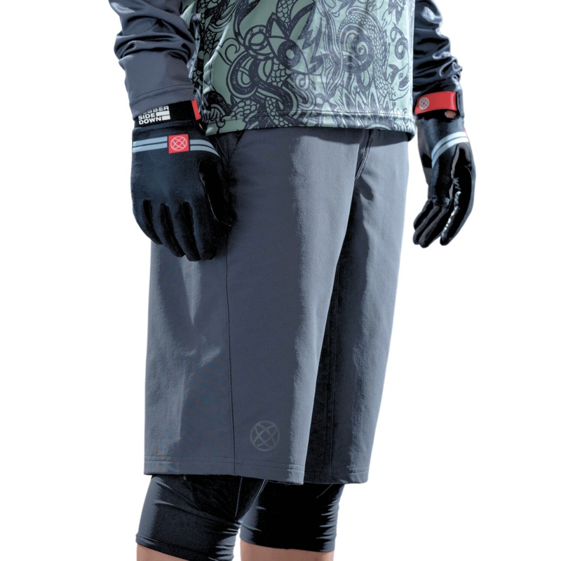 Rubber Side Down His Apex Shorts – M – Coal