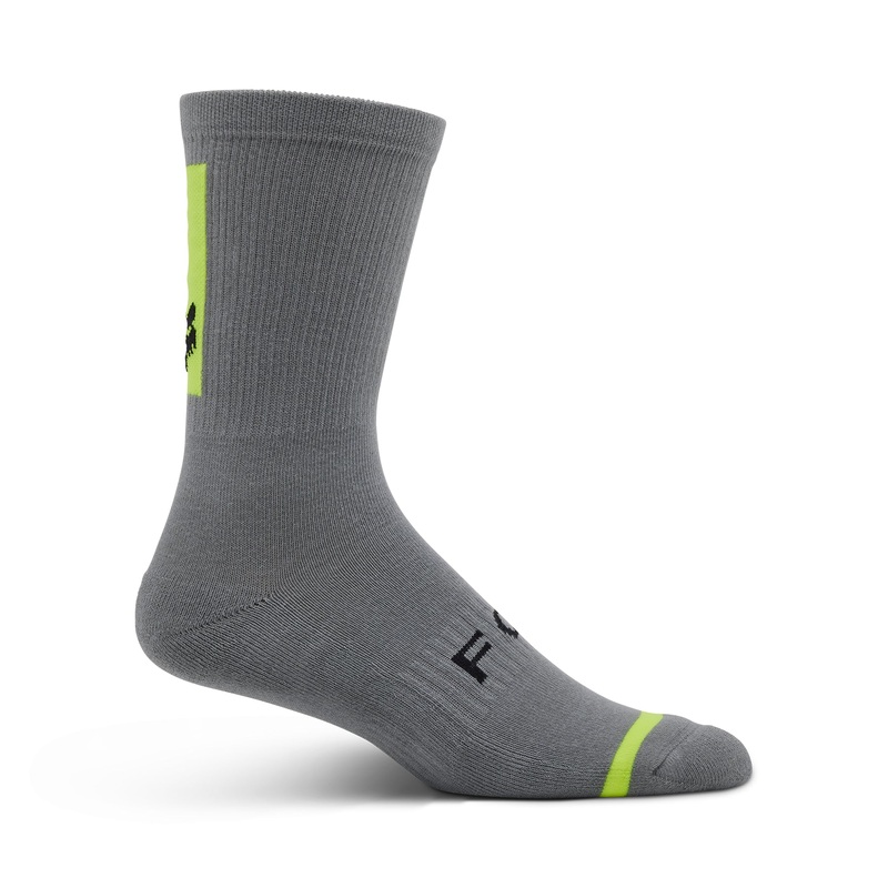 Fox Defend 8 Inch Socks – L-XL – Steel Grey