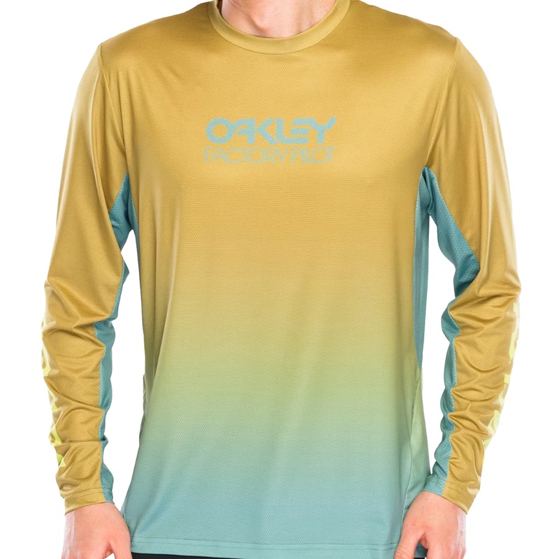 Oakley Maven Coast Long Sleeve Jersey 2.0 – M – Gradient Sulfide Pacific