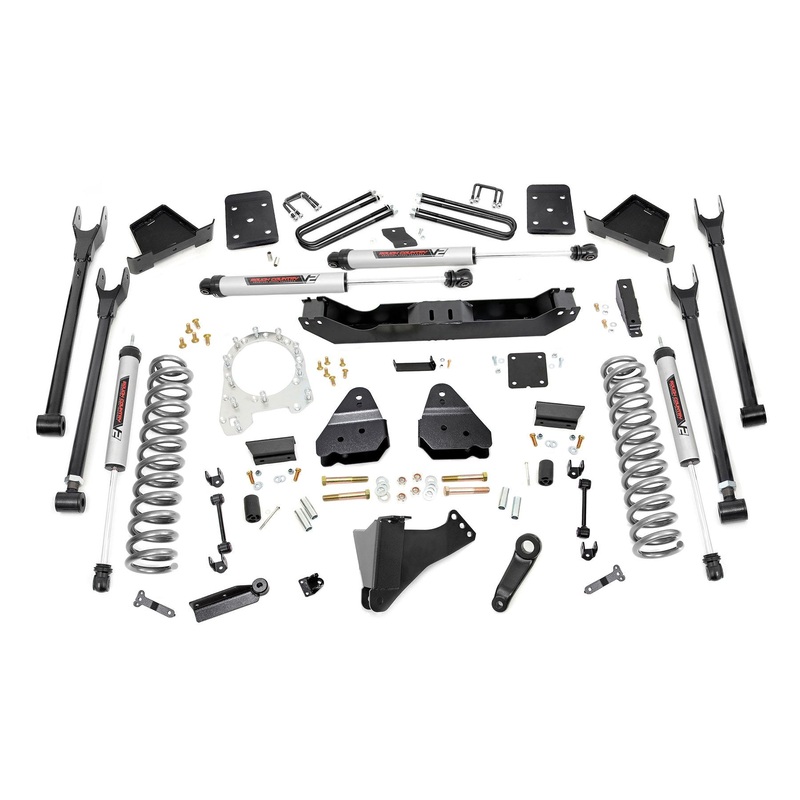Rough Country | 6 Inch Lift Kit | Diesel | 4 Link | V2 | Ford F-250/F-350 Super Duty (17-22) | 50870