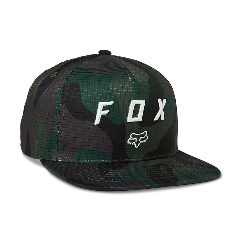 Fox Vzns Camo Tech Snapback Hat – One Size Fits Most – Green Camo