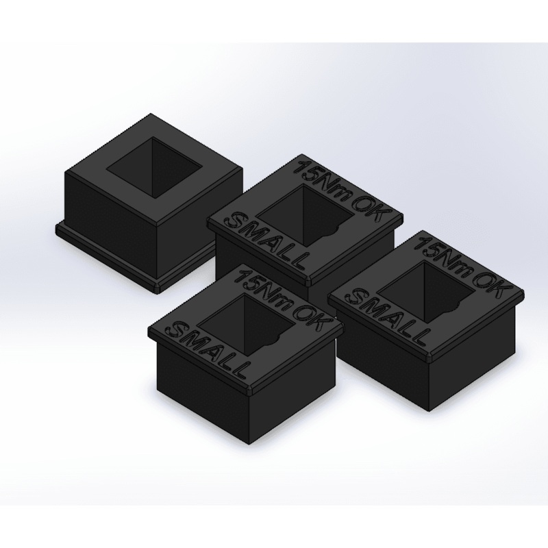 Pack of sacrifical 3/8” clip-in sockets